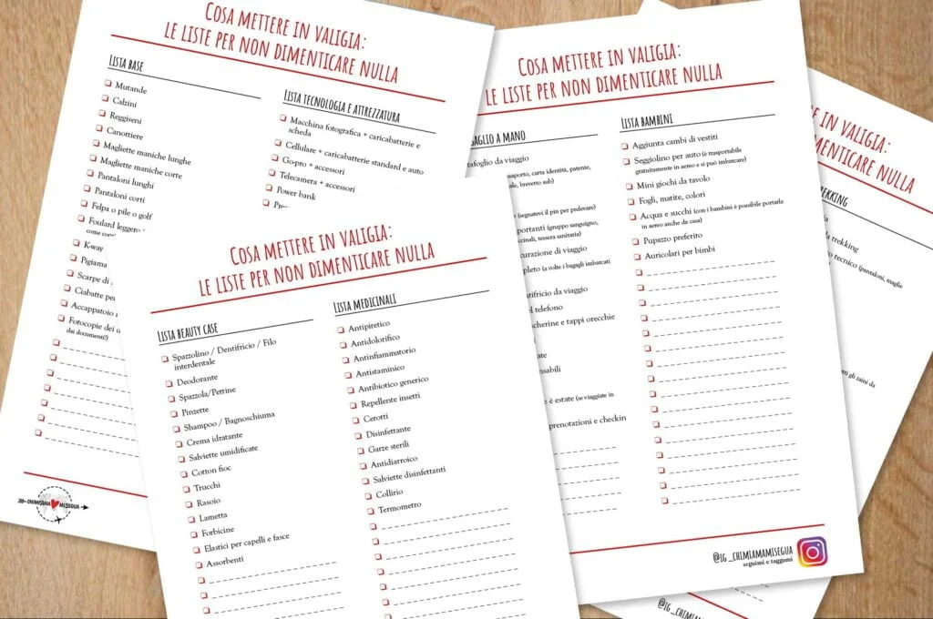 liste valigia